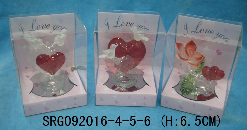 Valentine's glass crafts